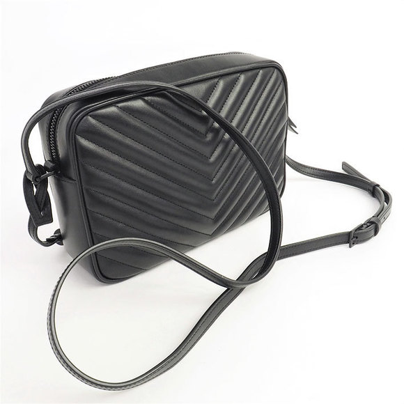 Saint Laurent Logo Bag YSL Camera  Crossbody Yves Bag Roux - Picture 1 of 7